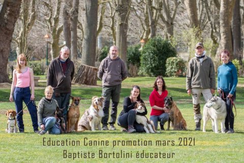 Séance photo pour éducation canine en extérieur à Auxerre